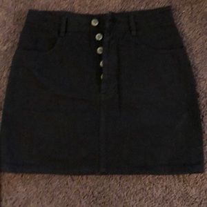 Black Brandy Melville mini skirt